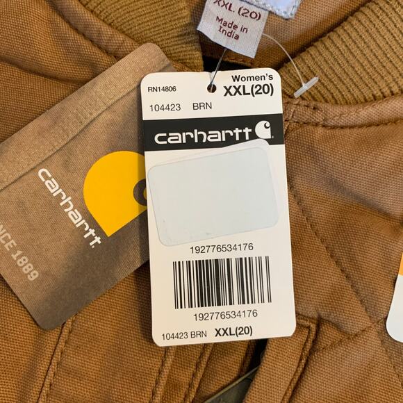 Carhartt Women's Rugged Flex Relaxed Fit Vest, Brown XXL (20) Quilted NEW - Picture 9 of 12